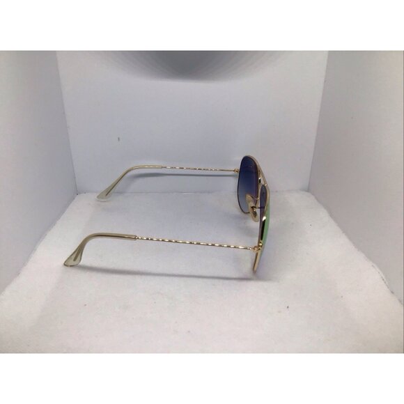 Ray-Ban RB 3025 Aviator Gold Frame Blue Light Gradient Lenses - Picture 6 of 10